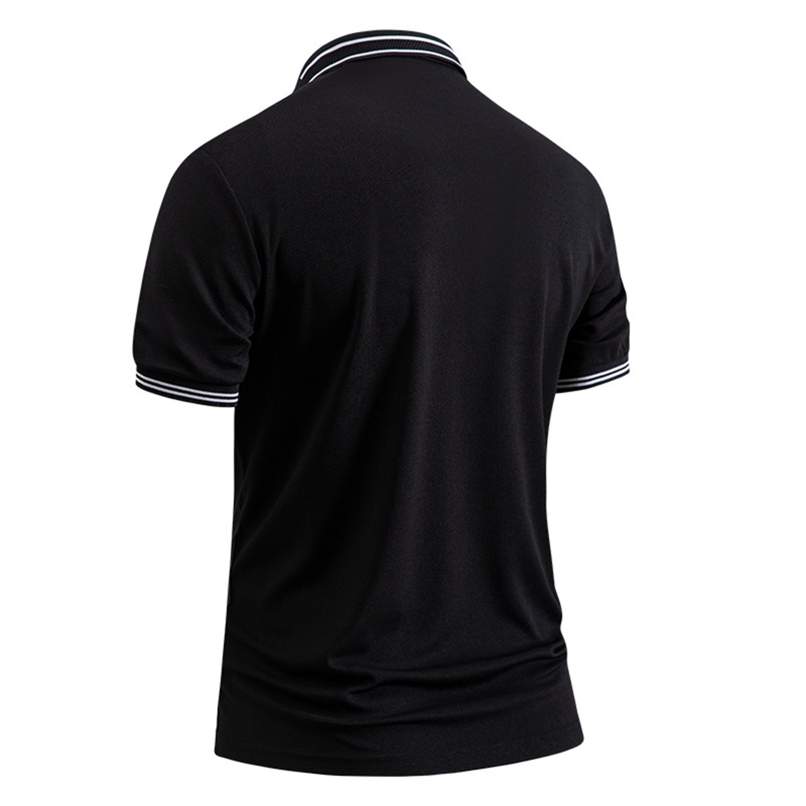 thumbnail image 4 of Camisa a rayas slim fit para hombre: prenda informal de negocios, tejido transpirable para primavera/verano/otoño, estampado elegante y sofisticado, 4 of 4